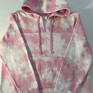 Light Pink Tie-Dye Hoodie! Cute!